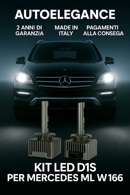 ⭐KIT XENON D1S 6000K ANABBAGLIANTI PER MERCEDES ML W166 – LUCE BIANCA POTENTE⭐