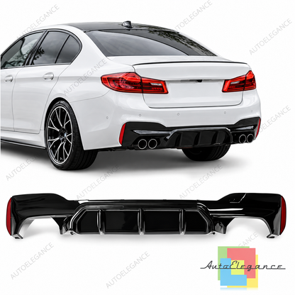 👉Diffusore Posteriore M5-Style Nero Lucido Adatto per BMW G30 G31 M-Pack👈