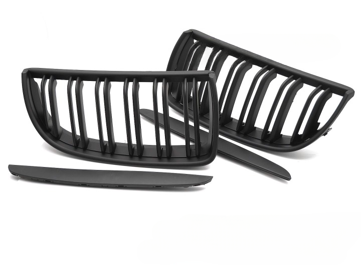 💫ART.7340 GRIGLIA SPORTIVA NERO OPACO DOPPIA BARRA - BMW E90 / E91 05-08💫