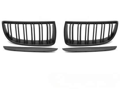 💫ART.7340 GRIGLIA SPORTIVA NERO OPACO DOPPIA BARRA - BMW E90 / E91 05-08💫