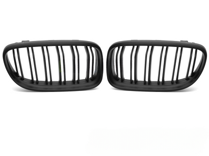 💫ART.7375 GRIGLIA SPORTIVA NERO OPACO DOPPIA BARRA per BMW E90 / E91 LCI 09-11💫