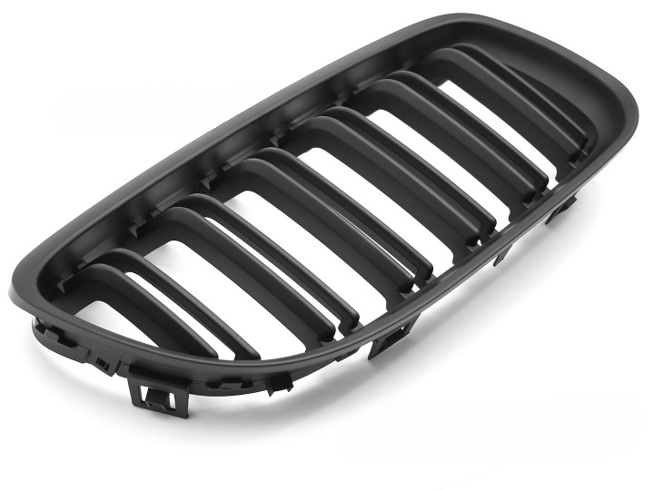 💫ART.7375 GRIGLIA SPORTIVA NERO OPACO DOPPIA BARRA per BMW E90 / E91 LCI 09-11💫