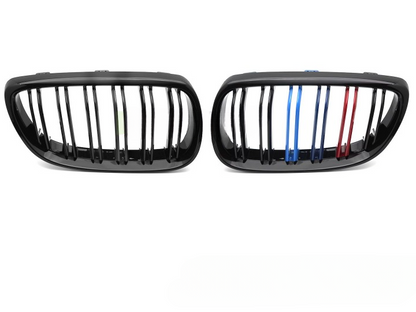 💫ART.7385 GRIGLIA SPORT TRICOLORE DOPPIA BARRA per BMW E92 / E93 06-10💫