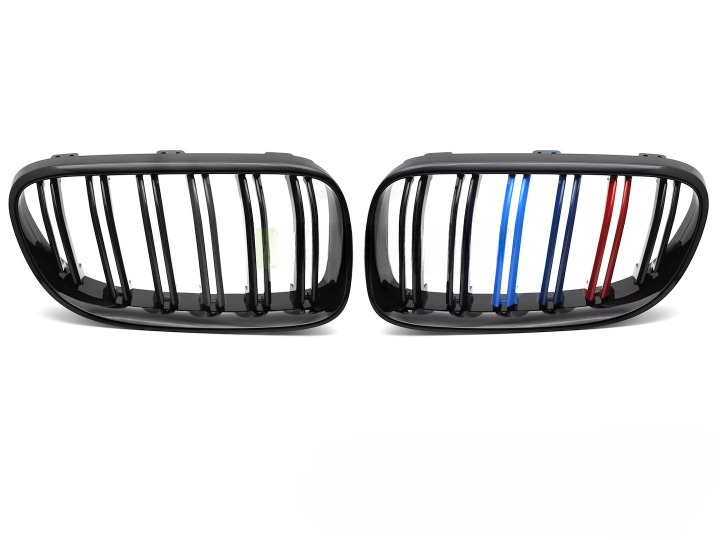 💫ART.7389 GRIGLIA TRICOLORE DOPPIA BARRA per BMW E92 / E93 LCI 10-13💫