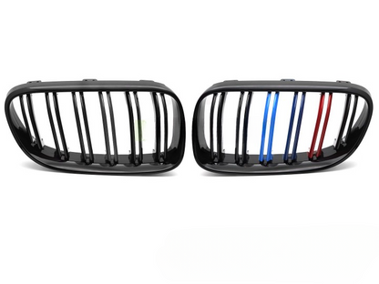 💫ART.7389 GRIGLIA TRICOLORE DOPPIA BARRA per BMW E92 / E93 LCI 10-13💫