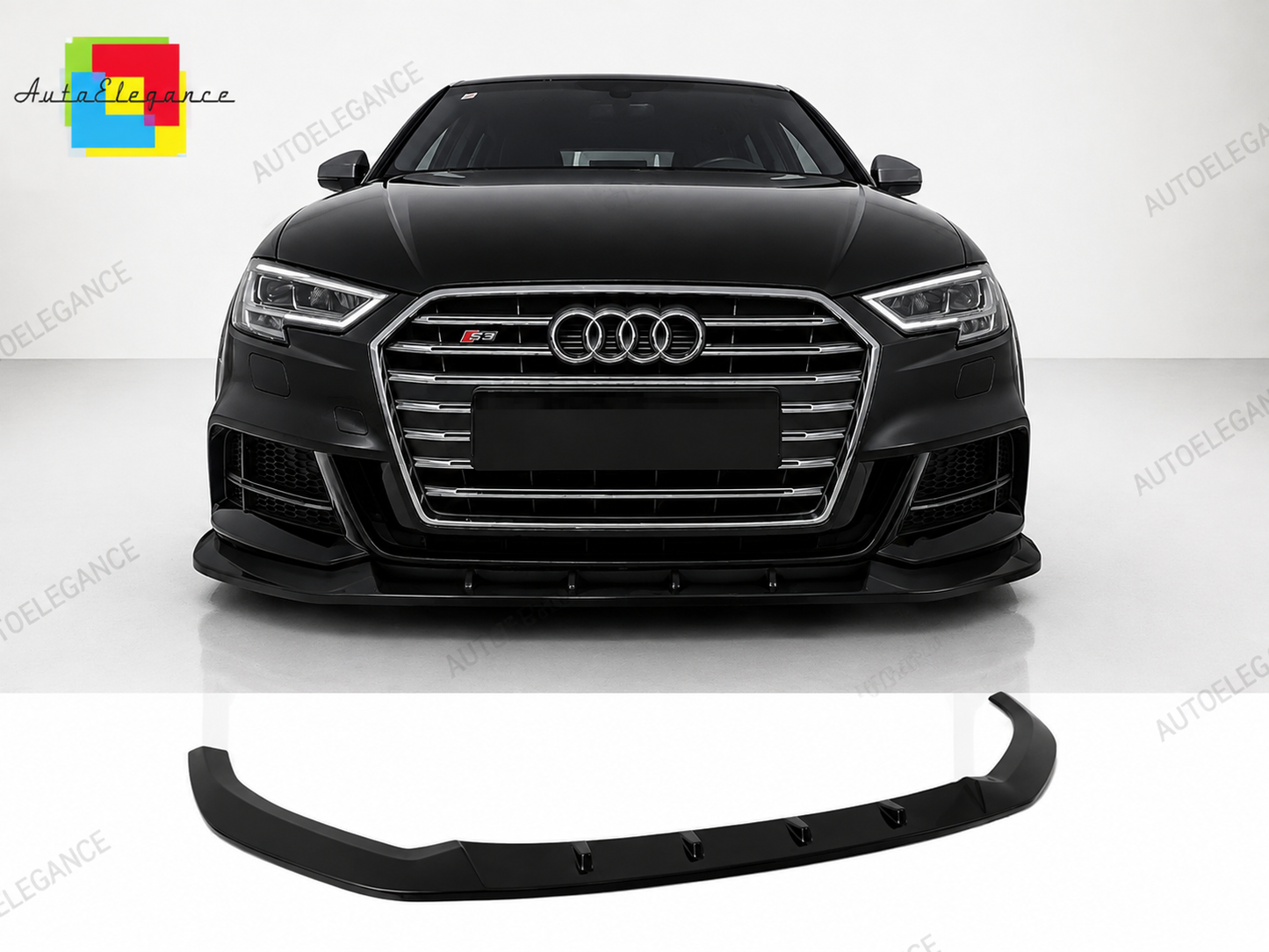 👉Splitter Anteriore per Audi S3 S-Line 8V Facelift Sportback 16-19👈