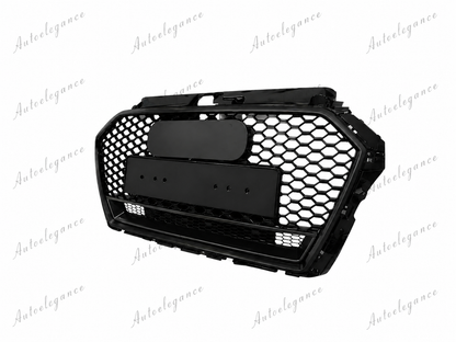 🔥ART.1939 GRIGLIA PER AUDI A3 8V 2016-2020 LOOK RS3 QUATTRO NERO LUCIDO🔥