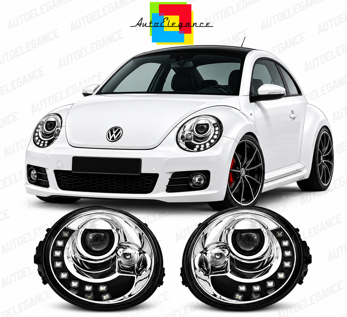 ART.10909 FARI ANTERIORI ADATTO PER VW BEETLE 98-05