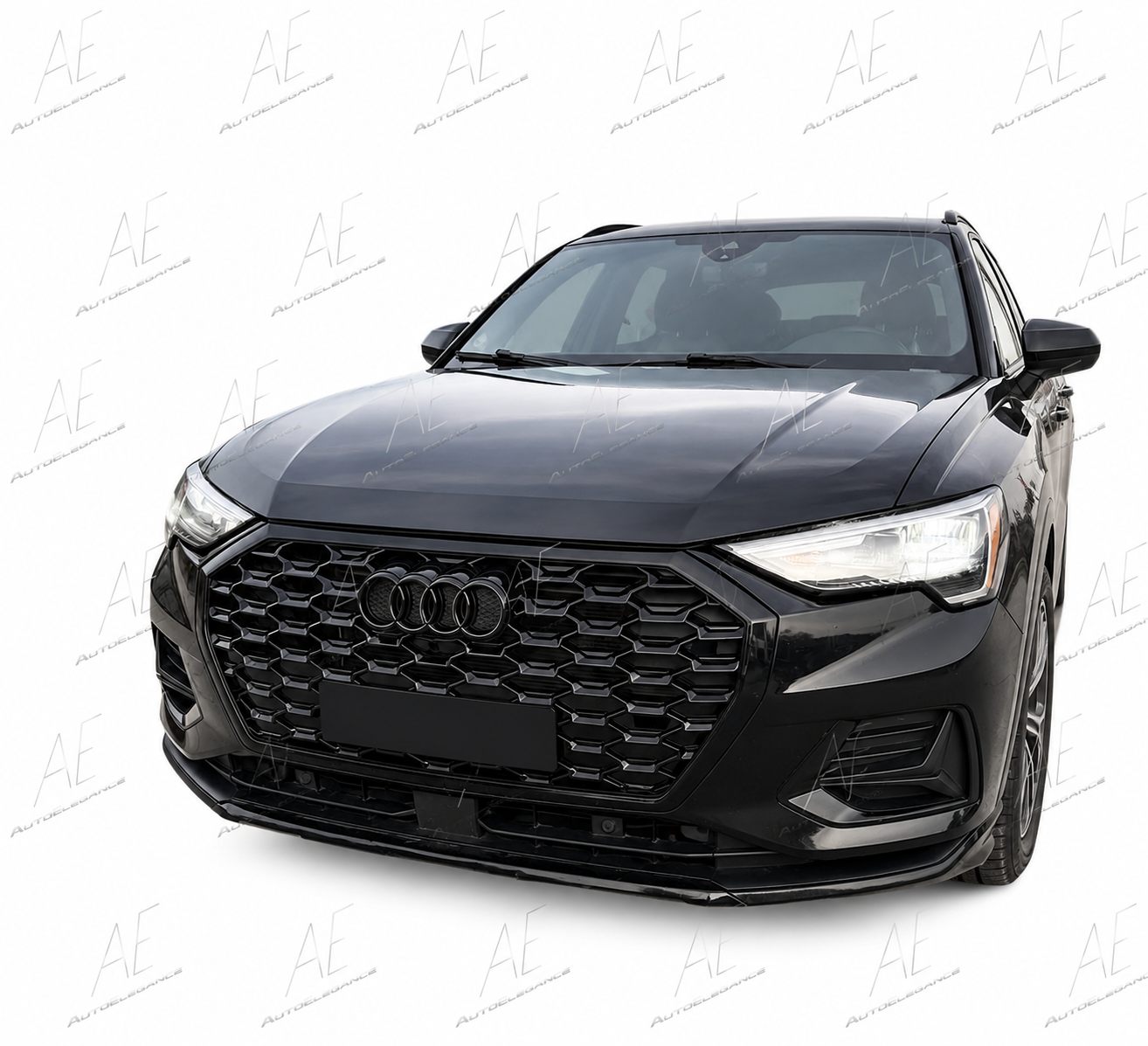 💕ART.10181 GRIGLIA AUDI Q3 F3 2019-2023 LOOK SQ3 NERO LUCIDO💕
