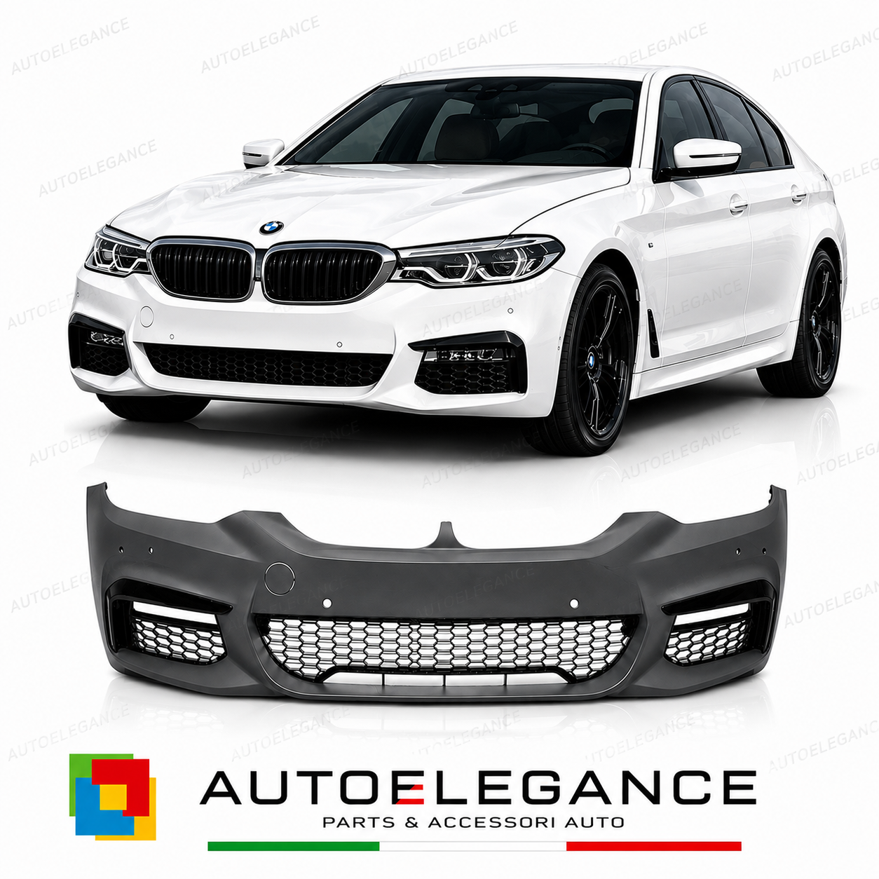 PARAURTI ANTERIORE BMW G30 G31 17-20 LOOK M 4 PDC