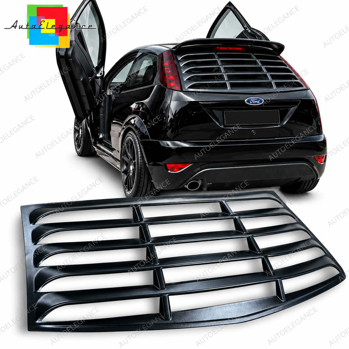 👉ART.10853 Louver lunotto posteriore adatto per Ford Focus 1998-2004 C170 MK1👈