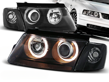 FARI ANGEL EYES NERO adatti compatibili per VW PASSAT B5 3B 11.96-08.00