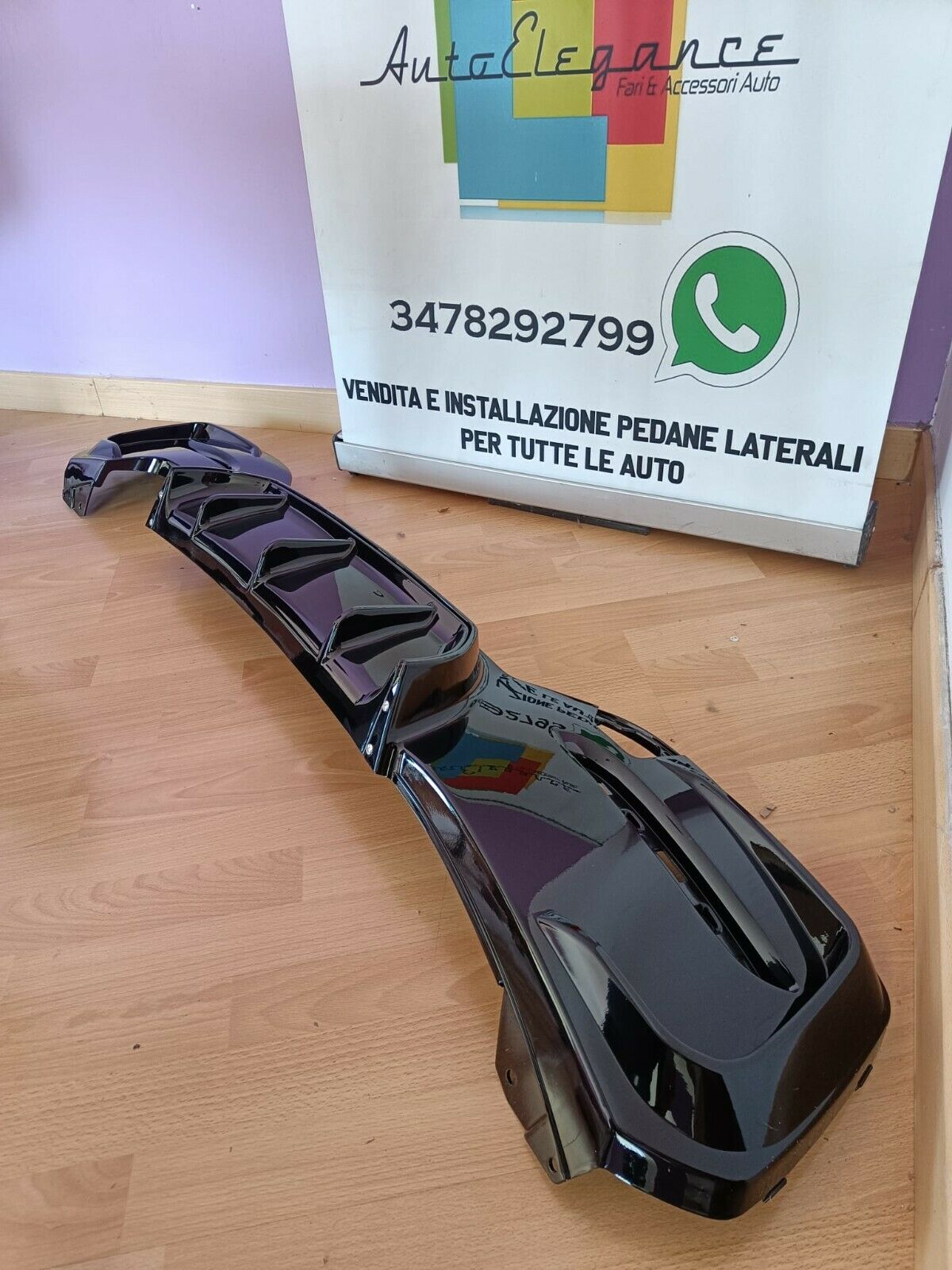 Diffusore posteriore doppio tubo adatto per BMW Serie 1 F20 M-Sport LCI 2015