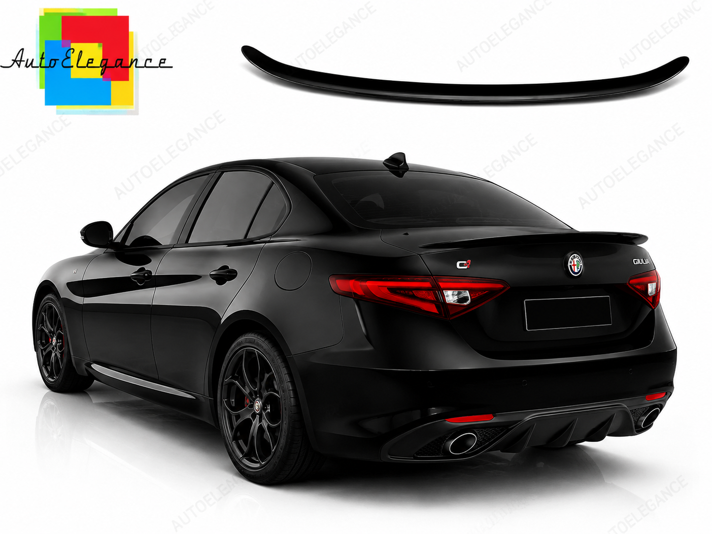 👉SPOILER POSTERIORE ADATTO PER ALFA ROMEO GIULIA SPOILERINO PU NON VERNICIATO👈 (Copia)
