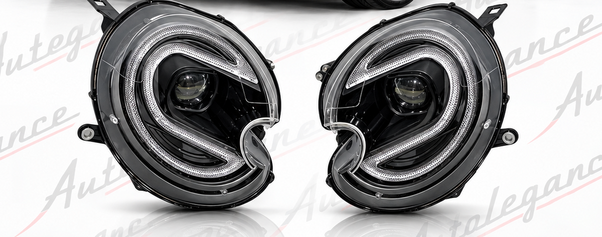 ART.10721 FARI ANTERIORI ADATTO PER Mini Cooper R55 / R56 06-12 Look DRL
