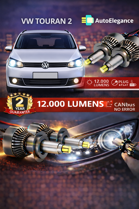KIT LED VW TOURAN 2 ANABAGLIANTI H7 CANBUS Bianco 6500K 360 gradi.