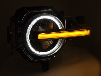 💕 Fari Anteriori Adatto per Ford Bronco 2021-2024 Full LED DRL Neri 💕