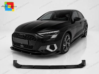 👉Splitter Anteriore per Audi A3 8Y 2020-2024 Nero Lucido👈