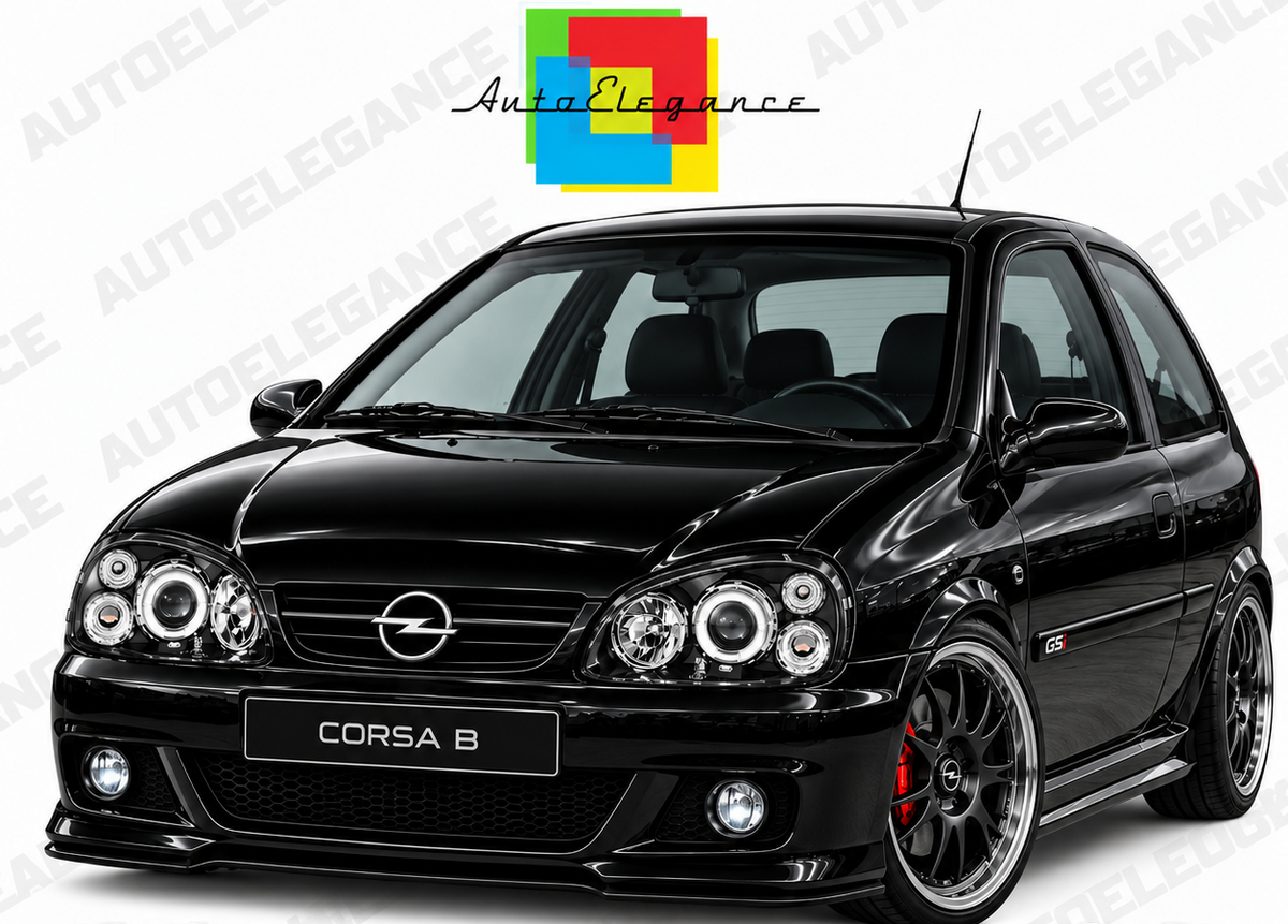 ART.11002 FARI ANTERIORI ADATTO PER OPEL CORSA B 02.93-10.00 NERO LED
