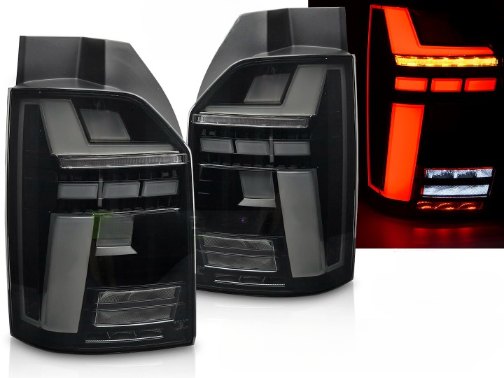 💫ART.5932 FARI POSTERIORI A BARRA LED FUME' SEQ per VW T6 15-19 / T6.1  20-24💫