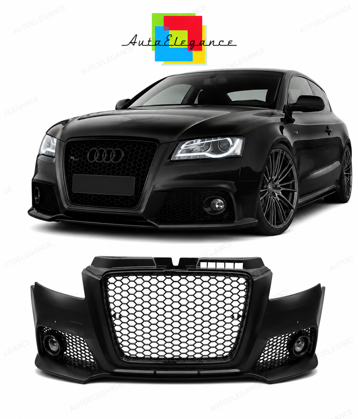 💕PARAURTI ANTERIORE AUDI A3 8P 08-12 RS NERO PDC💕
