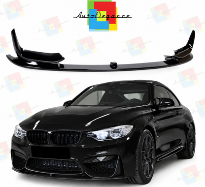 👉Splitter stile M3 adatto per BMW Serie 3 (F30, F31) 11-18 Nero lucido👈