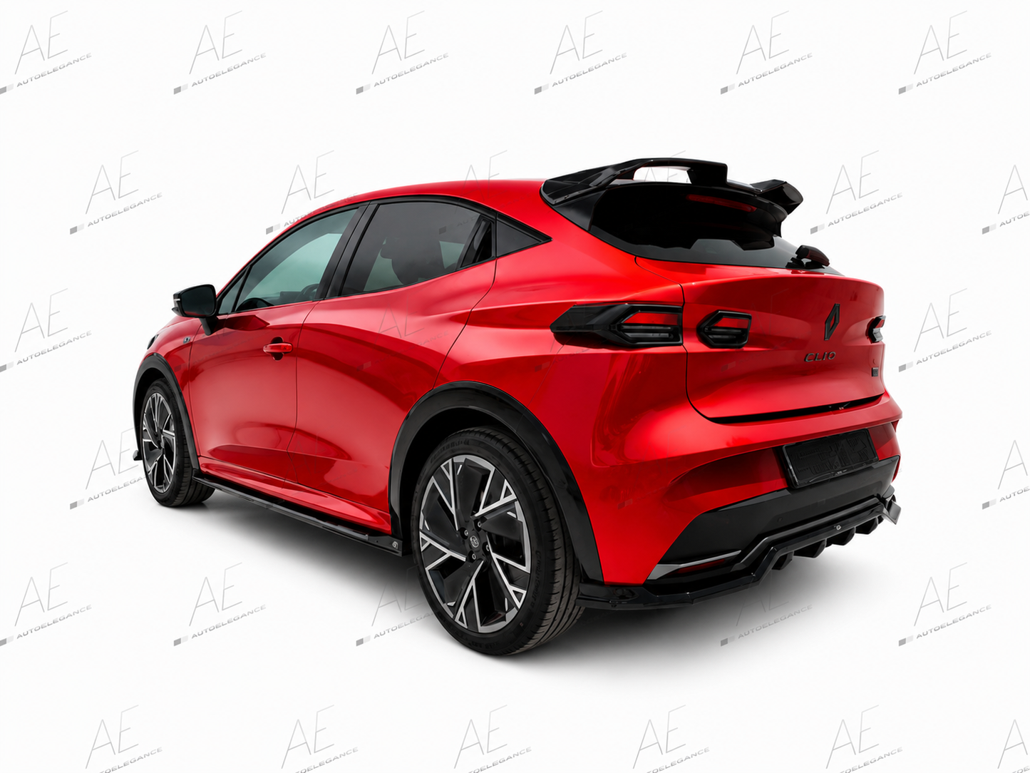 💕ART.10129  SOTTO  MINIGONNE Renault Clio Mk6 NERO LUCIDO💕