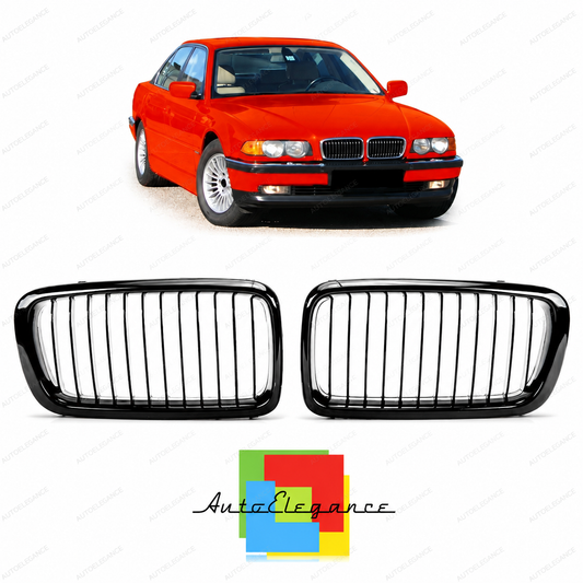👉Griglia Anteriore Nero Lucido adatta per BMW E38 Serie 7 1994-2001👈