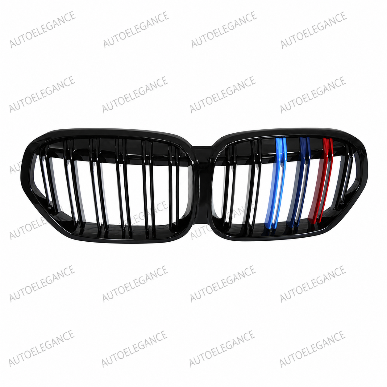 💫ART.10210 GRIGLIA BMW X1 F48 LCI 19-22 NERO LUCIDO TRICOLORE💫