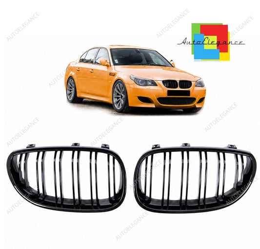 👉Griglia anteriore lucida nera adatta per BMW Serie 5 E60 E61 2003-2010👈