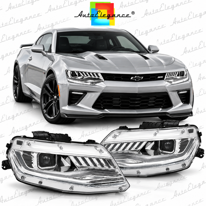 ART.5537 FARI ANTERIORI ADATTO PER CHEVROLET CAMARO 16-18 CHROME