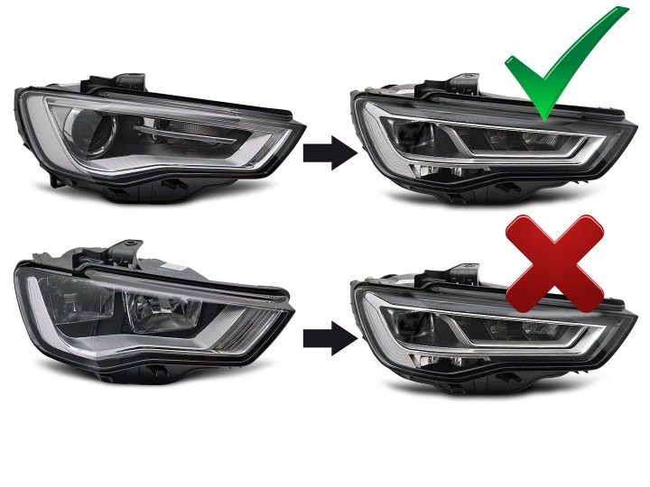 ART.10666 FARI  ANTERIORI ADATTO  PER AUDI A3 8V 12-16