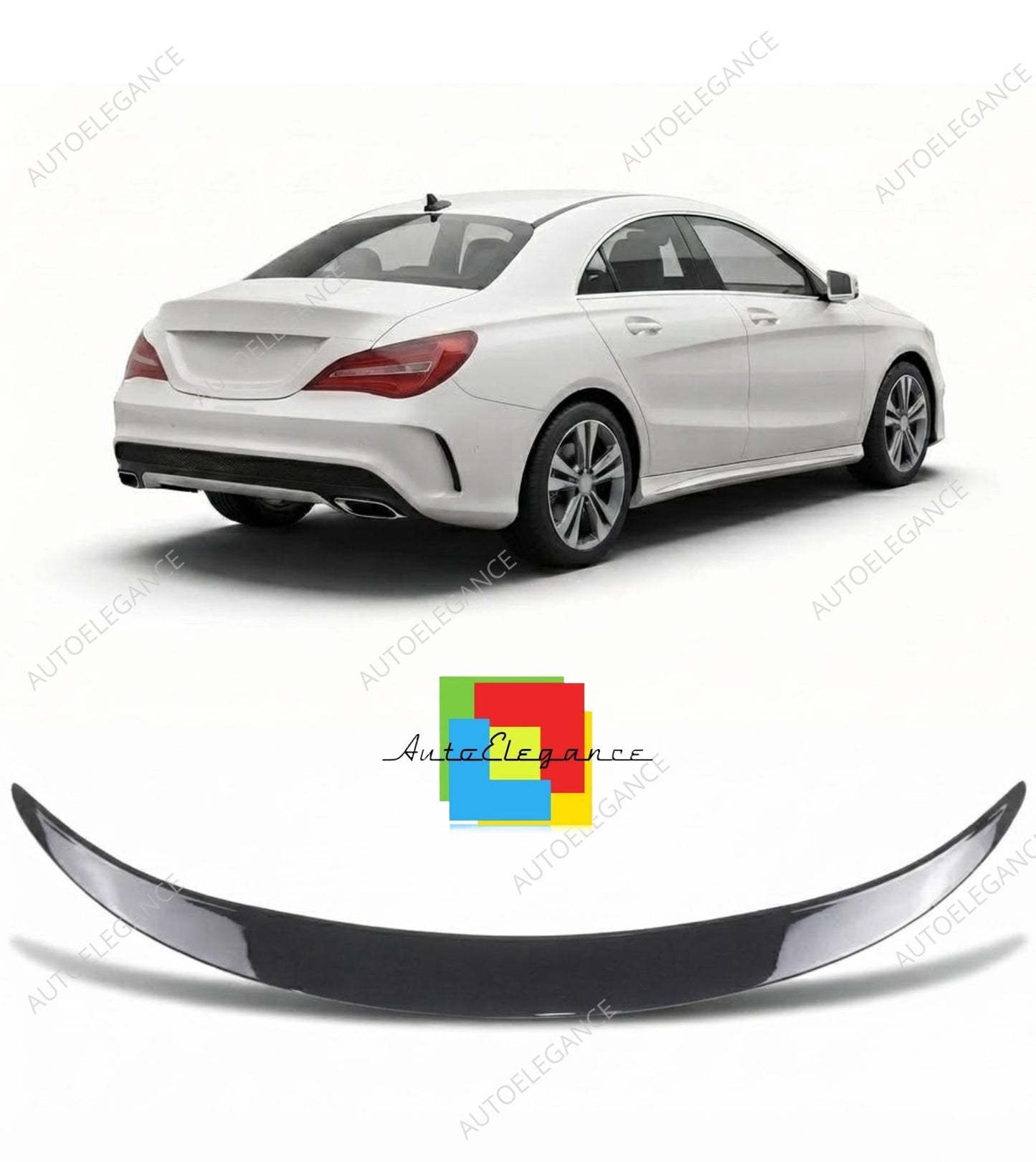 👉Spoiler posteriore Gloss Nero adatto per Mercedes CLA C117 2013-2019👈
