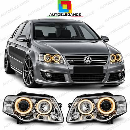 ART.10736 FARI ANTERIORI ADATTO PER VW PASSAT B6 3C 03.05-10