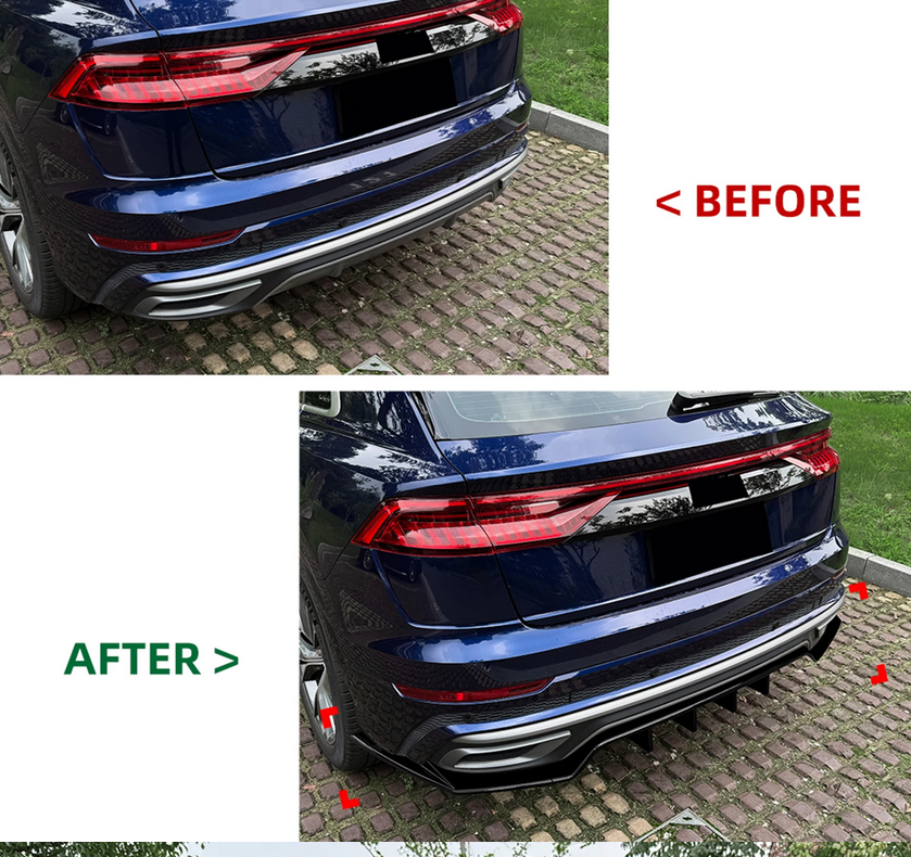 💕ART.7761  SPLITTER POSTERIORI  Audi Q8 4M Sline 2019-2023💕
