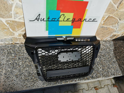 GRIGLIA ADATTA PER AUDI A3 8P 2008-2012 LOOK RS3 NERA DESIGN SPORTIVO