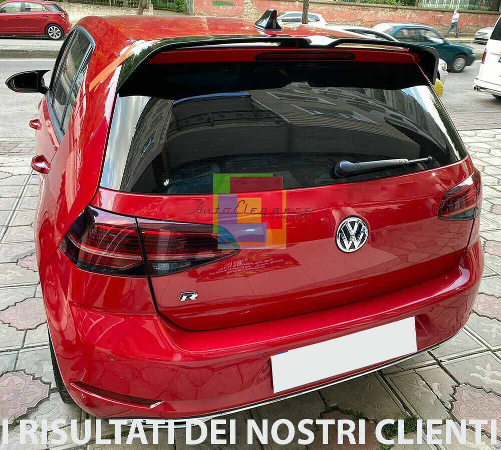 VW GOLF 7 VII 7.5 2012+ SPOILER POSTERIORE TETTO LOOK R TUNING IN ABS