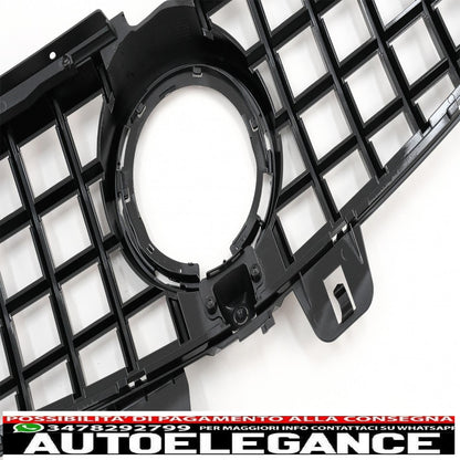 central grille suitable for mercedes v class w447 facelift (2020 onwards) gt r design panamericana black 
