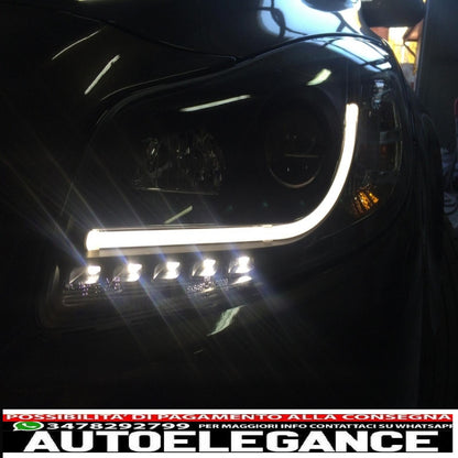 led drl headlights suitable for opel insignia (2008-2012) black daytime running lights