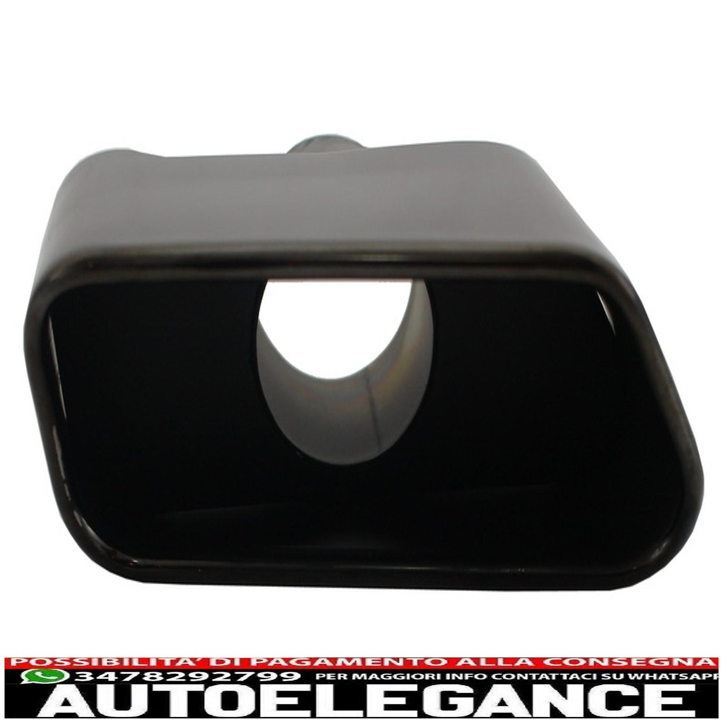diffusore d'aria a doppia uscita adatto per bmw f10 f11 (2011-2017) con terminali di scarico neri design m-tech 550i sport