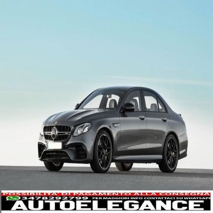 Paraurti anteriore adatto a mercedes classe e w213 s213 c238 a238 (2016-2019) e63 design black edition