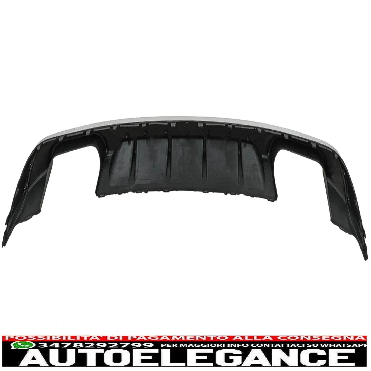 Diffusore mantovana per paraurti posteriore adatto per audi a3 8v restyling berlina convertibile (2016-2019) paraurti standard se s3 design