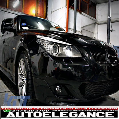 m-technik body kit suitable for bmw e60 (5 series) (2003-2010) with acs-look exhaust silencer 
