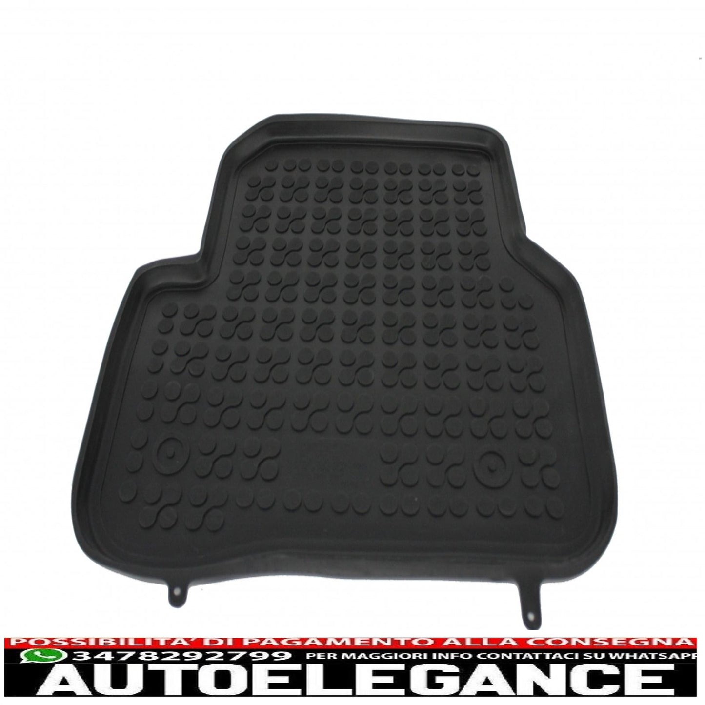 Black rubber mat suitable for vw jetta 2010+, passat b6 b7 cc 2005-2012, tiguan 2007-2015