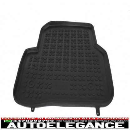 Black rubber mat suitable for vw jetta 2010+, passat b6 b7 cc 2005-2012, tiguan 2007-2015