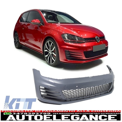 kit carrozzeria completo adatto per vw golf 7 vii 2013-2016 look gti con griglia anteriore