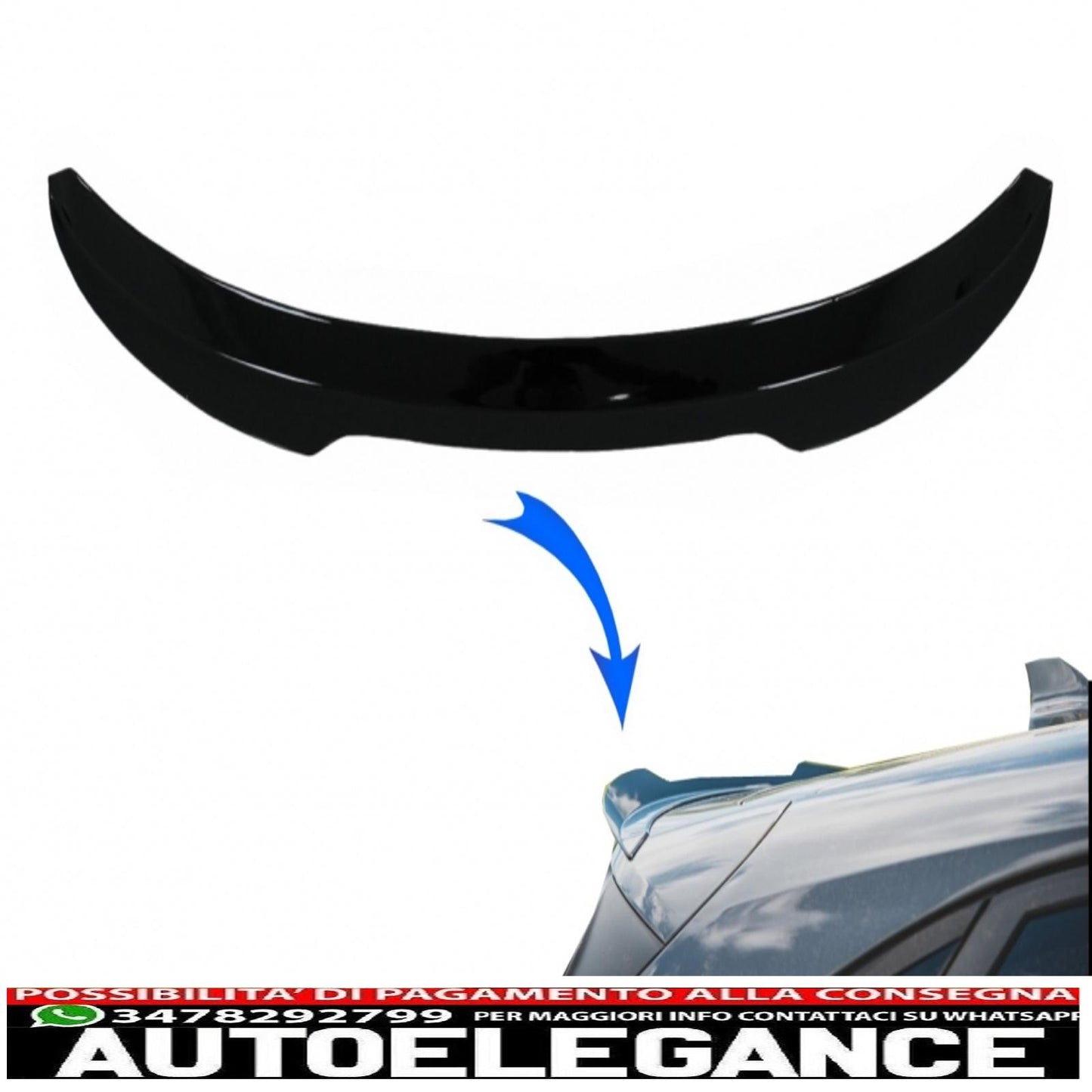 Trunk Spoiler Boot Lid Spoiler Fit For Ford Puma (2019-up) Piano Black 