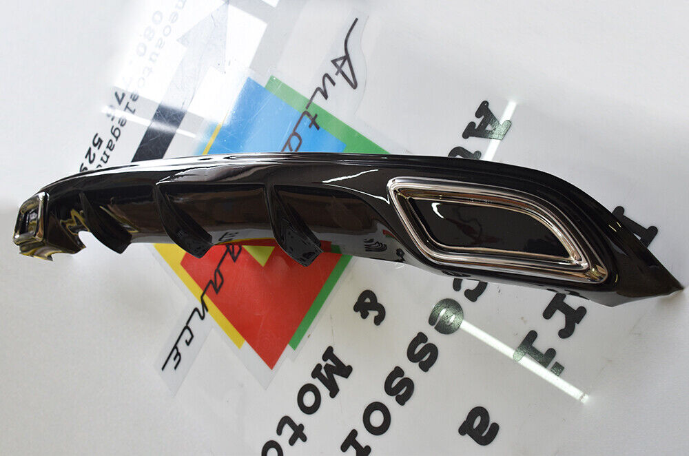 UNDER REAR BUMPER - RENAULT CLIO IV RS DESIGN DIFFUSER IN ABS