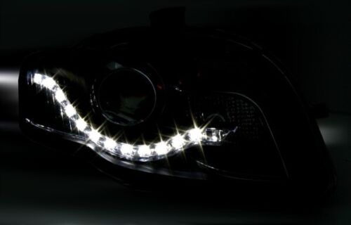 HEADLIGHT SET SUITABLE FOR AUDI A4 B7 BLACK