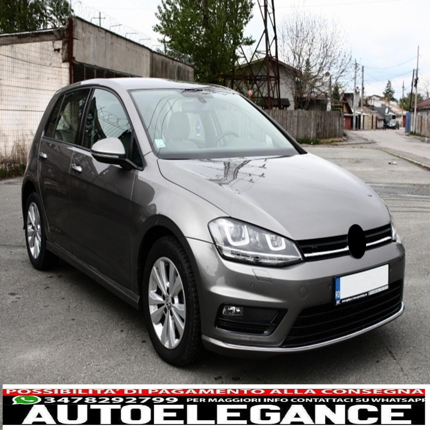 Paraurti anteriore adatto per vw golf vii 7 (2013-2017) look r-line